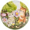 Тарелка декоративная lefard "котята и цветы" 20,5*3 см (кор=24шт.)-59-709