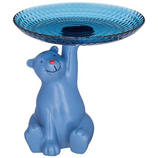 Подставка для мелочей "мишка интерьерный", 20*18см, цвет: синий-169-814